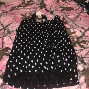 Cute black and white tank top